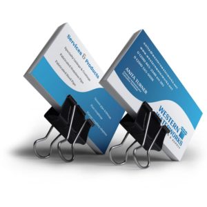 An image of a stack of Western Waterworks business cards