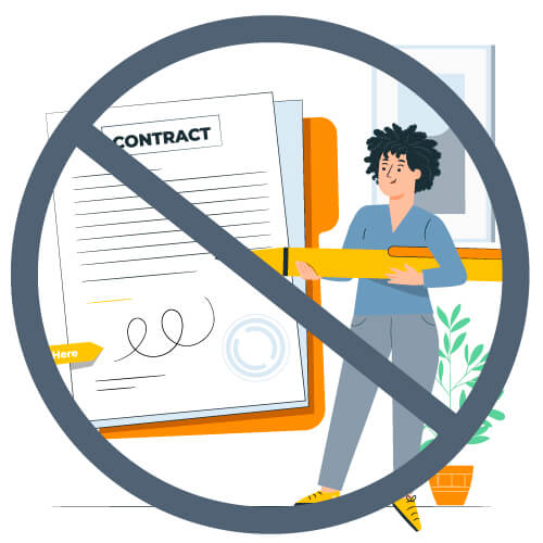 no contract illustration