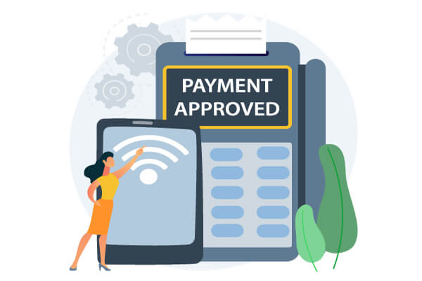 illustration of approved payment