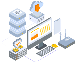 web hosting illustration