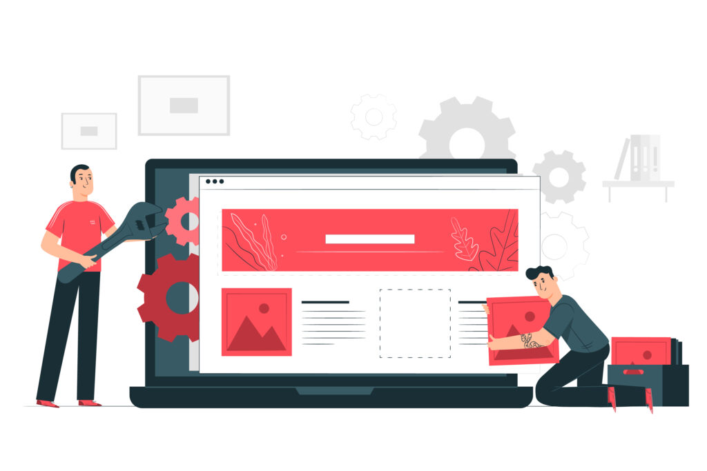 concept art of website design