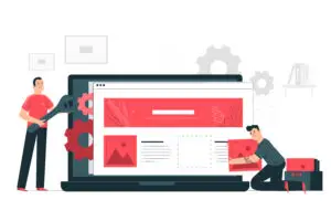 concept art of website design