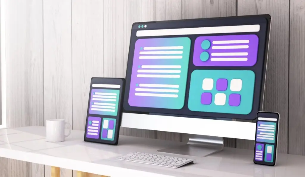Web Design Concept Desktop 3d Rendering - How a Mobile-Friendly Website Impacts Customer Experience