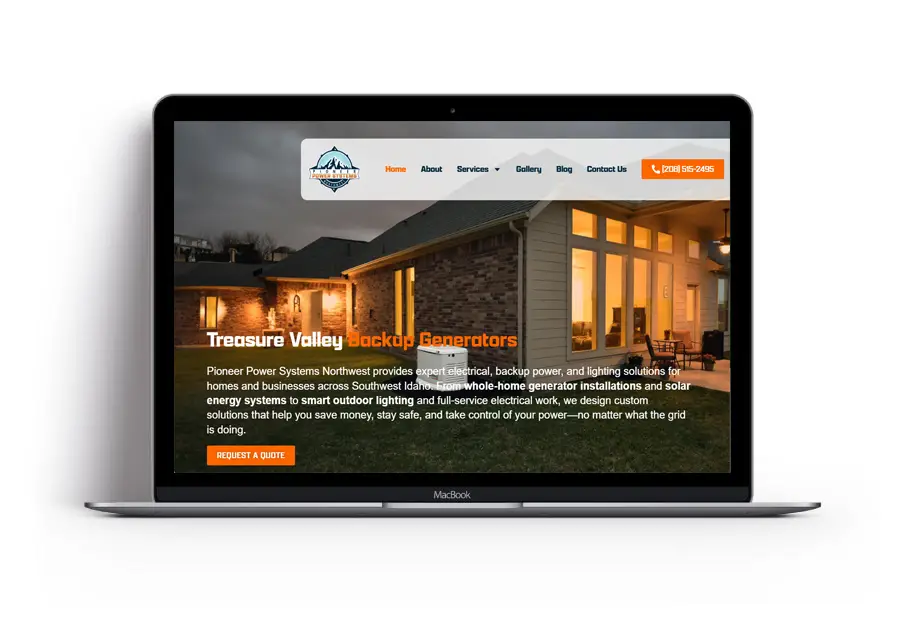 Pioneer Power Screenshot - Pioneer Power Systems Northwest