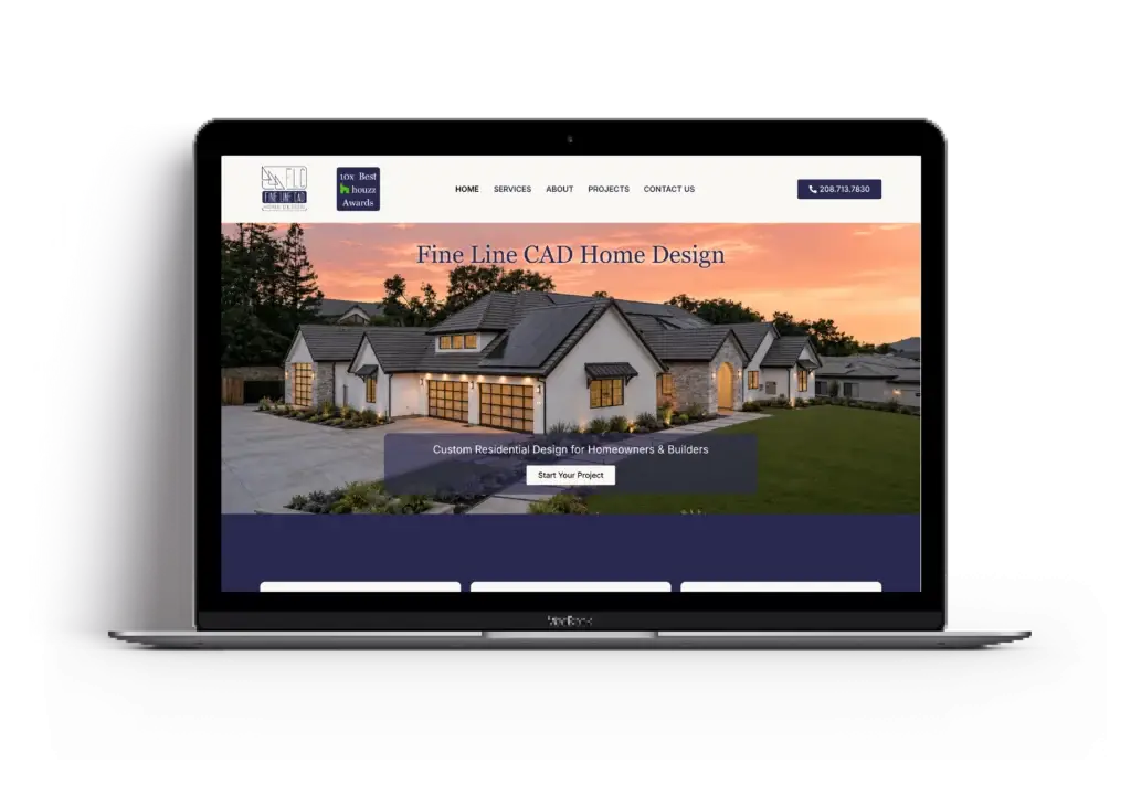 Boise Web And Candy Hour Website Portfolio Template - Fine Line CAD